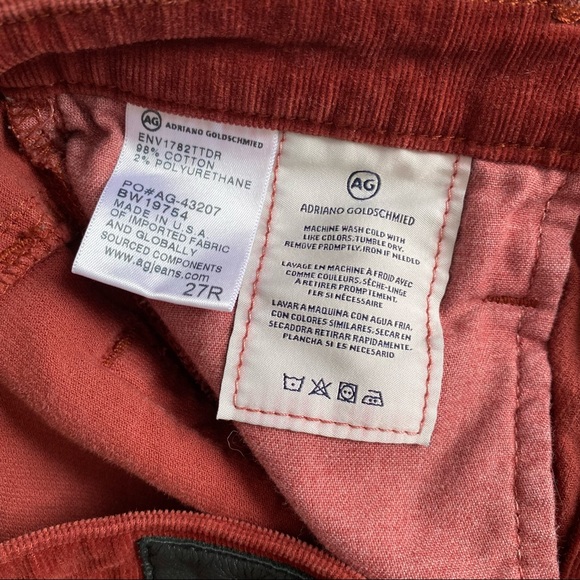 AG Jeans ISABELLE BUTTON-UP Corduroy Cords Ankle jeans - Picture 7 of 10